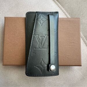 Louis Vuitton Monogram Matte Clochette Key Holder – Charcoal Grey Authentic